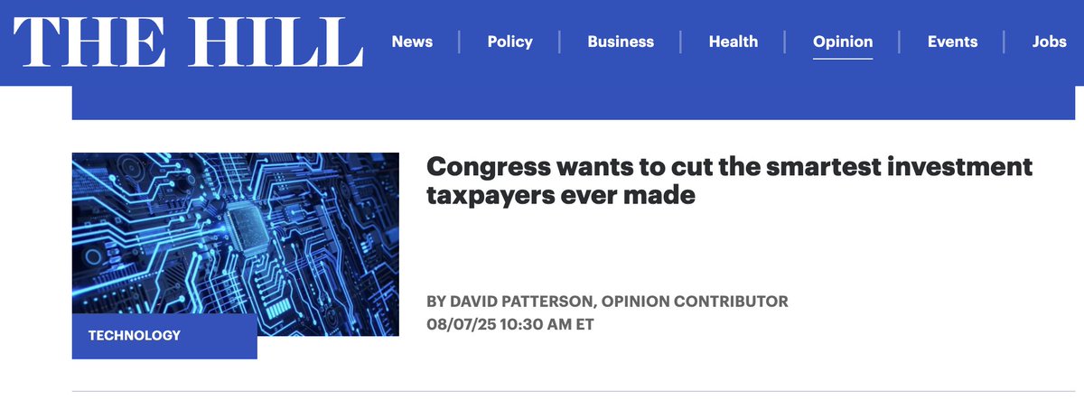 The breakthroughs of legendary computer scientist (and Laude board chair) Dave Patterson helped secure U.S. leadership in computing and AI. Today in <a href="/thehill/">The Hill</a>, he’s urging Congress to preserve the research funding that made them possible. CISE is critical infrastructure for