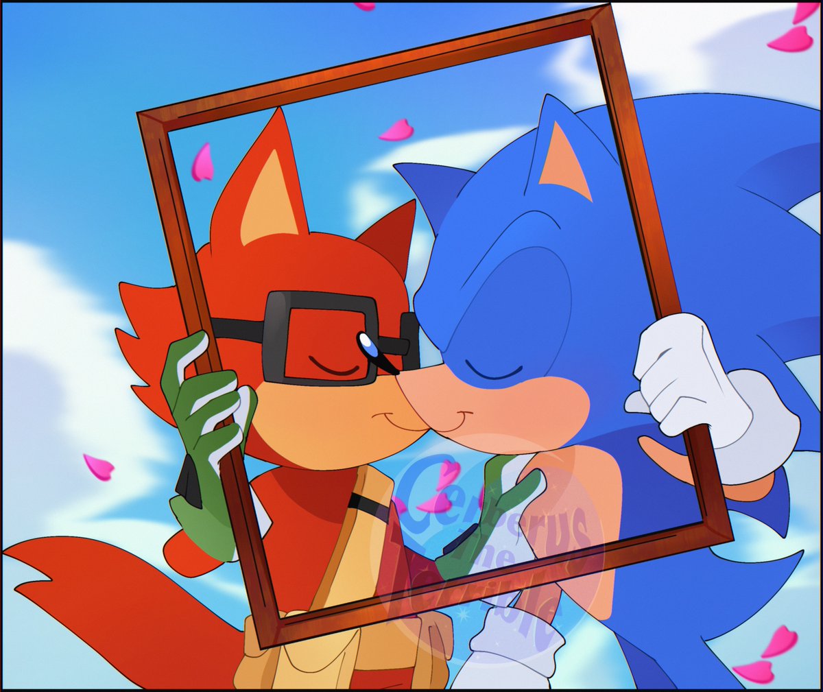 Frame them 🥰
.
#SonicTheHedgehog #sonadget #gadgetthewolf