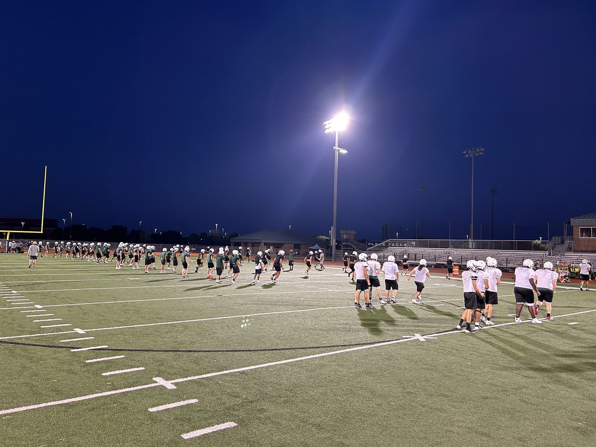 Up before the suns up for day 4 of practice!  Contact drills start tomorrow!