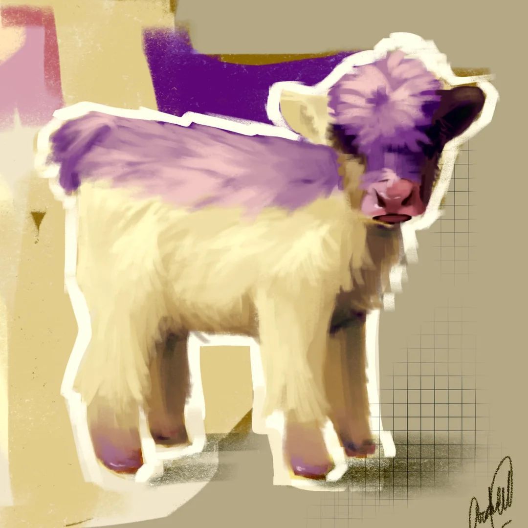 aracookie_ 님의 Moolin 팬아트, 너무 귀엽지 않나요? 
하이랜드 소에서 영감을 받은 아기 Moolin이라고 해요! 🥺 🐮 #코어키퍼