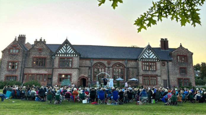 Salford Community Leisure (SCL) (@salfordleisure) on Twitter photo ✨ This Sunday! ✨
Join us for our penultimate #OutdoorTheatre performance in our beautiful gardens.
This time, we'll be welcoming <a href="/ikptheatre/">IKProductions</a> as Cinderella comes to #Ordsall Hall. Expect magic, madness and plenty of silliness!
Book tickets🎟️
buff.ly/Cr24kFJ ✨ This Sunday! ✨
Join us for our penultimate #OutdoorTheatre performance in our beautiful gardens.
This time, we'll be welcoming <a href="/ikptheatre/">IKProductions</a> as Cinderella comes to #Ordsall Hall. Expect magic, madness and plenty of silliness!
Book tickets🎟️
buff.ly/Cr24kFJ