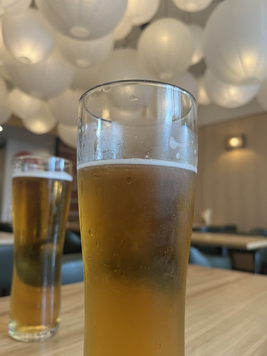 We are at Fuji Hiro, Leeds… the resurrection of a wonderful Japanese restaurant that we loved all those years ago when we were dating ❤️ currently supping a decent Japanese beer