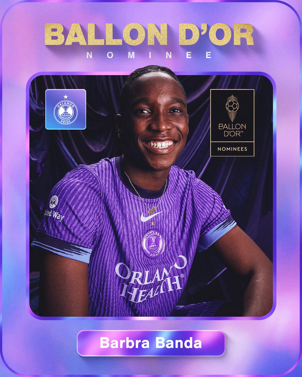 ORLPride's tweet photo. Zambia Ku Chalo 🇿🇲

Congratulations, Barbra, on your @ballondor nomination 🌟 https://t.co/UWChKhagcd