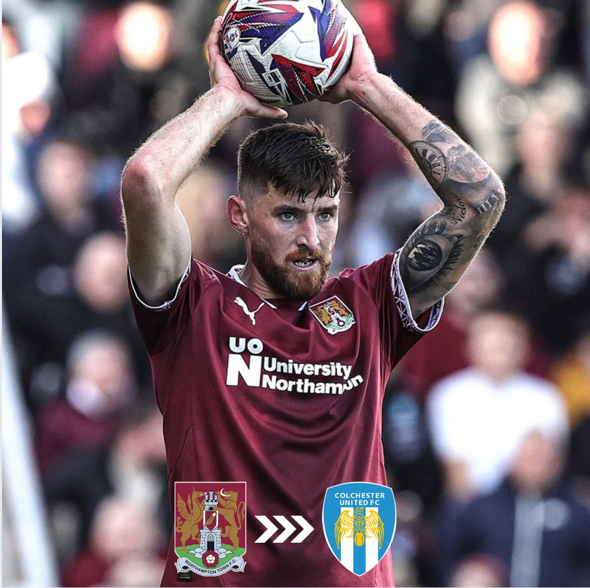 Cobblers Past 👞 (@cobblerspast) on Twitter photo Good luck to Jack Baldwin who joins Colchester United on a permanent deal.
Jack made 2️⃣4️⃣ apprences scoring 1️⃣ goal in his 3️⃣9️⃣4️⃣ days at the Club.
All the best <a href="/JackBaldwin_6/">Jack Baldwin</a> 👞
#ntfc | #Shoearmy👞 Good luck to Jack Baldwin who joins Colchester United on a permanent deal.
Jack made 2️⃣4️⃣ apprences scoring 1️⃣ goal in his 3️⃣9️⃣4️⃣ days at the Club.
All the best <a href="/JackBaldwin_6/">Jack Baldwin</a> 👞
#ntfc | #Shoearmy👞