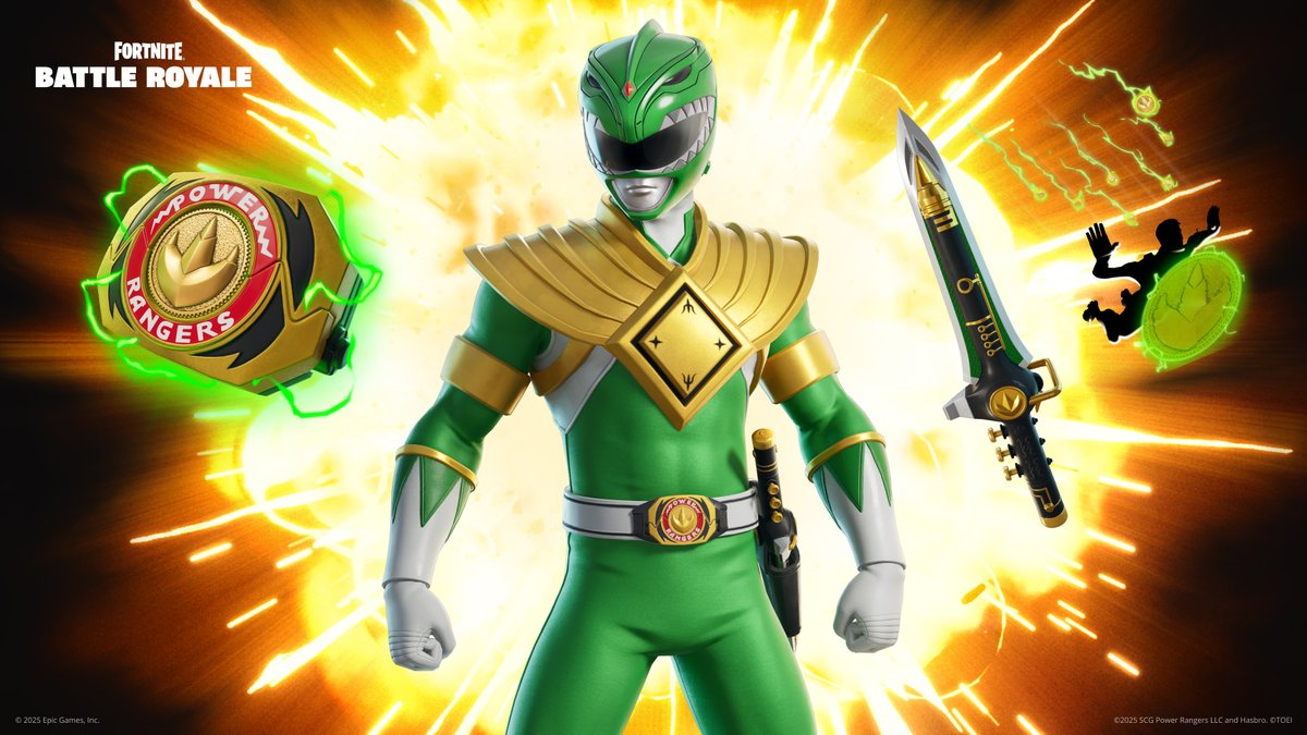 Ihr wisst es ist vorbei, wenn er seinen Drachen-Dolch zieht xD 

Schaltet den Grünen Ranger frei, indem ihr Level 100 des Premium Battle Passes dieser Saison erreicht.