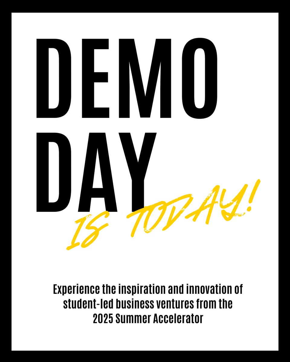 iowajpec's tweet image. 🎤 Today’s the Day!
Demo Day kicks off at 2 p.m. at MERGE in Iowa City!
Come see what Iowa JPEC’s Startup Incubator students have been working on all summer.
📍 MERGE | 2–4 p.m. 
#IowaJPEC #StartupIncubator