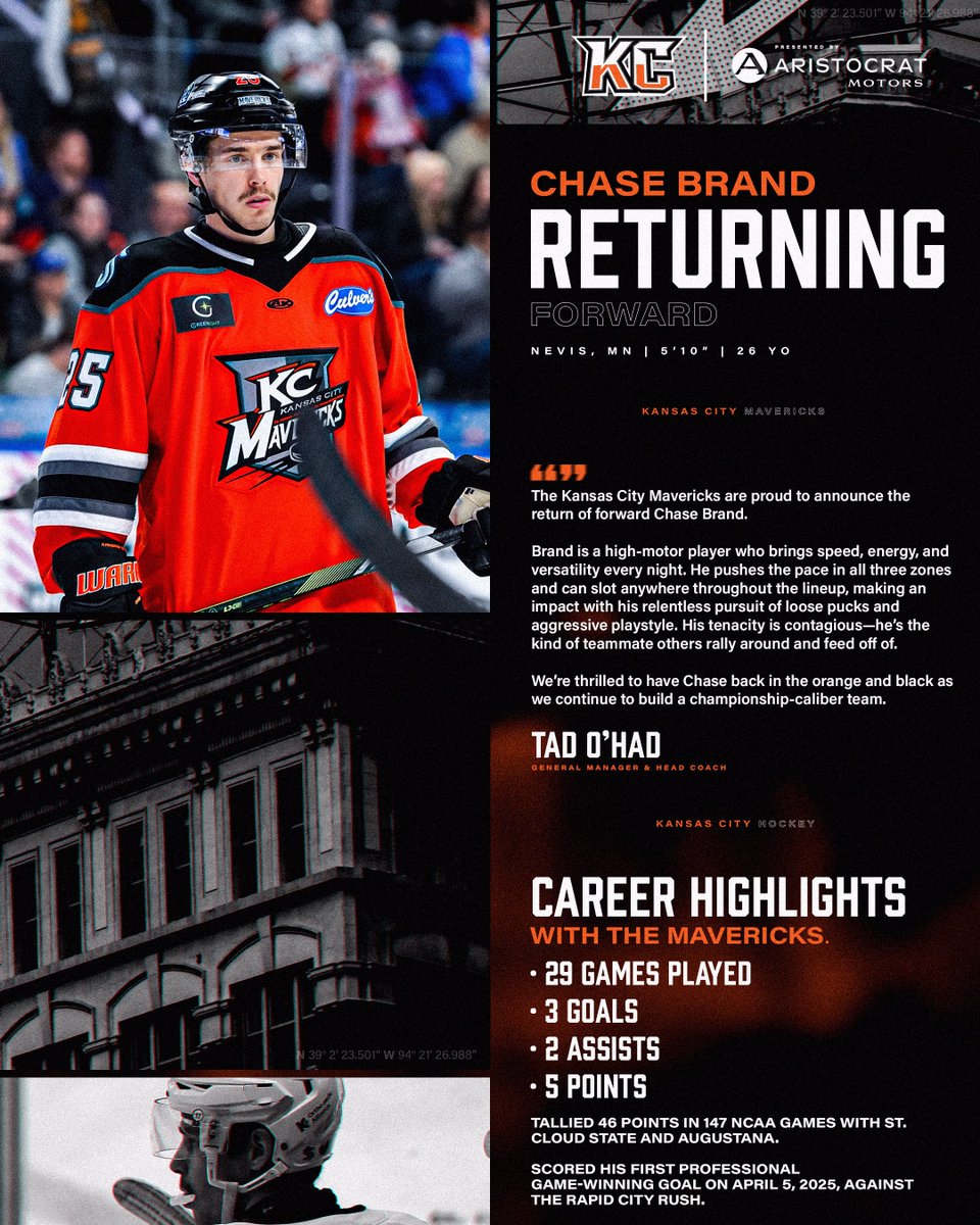 Forward Chase Brand is making his return to #MavsNation for the 2025-26 Season!