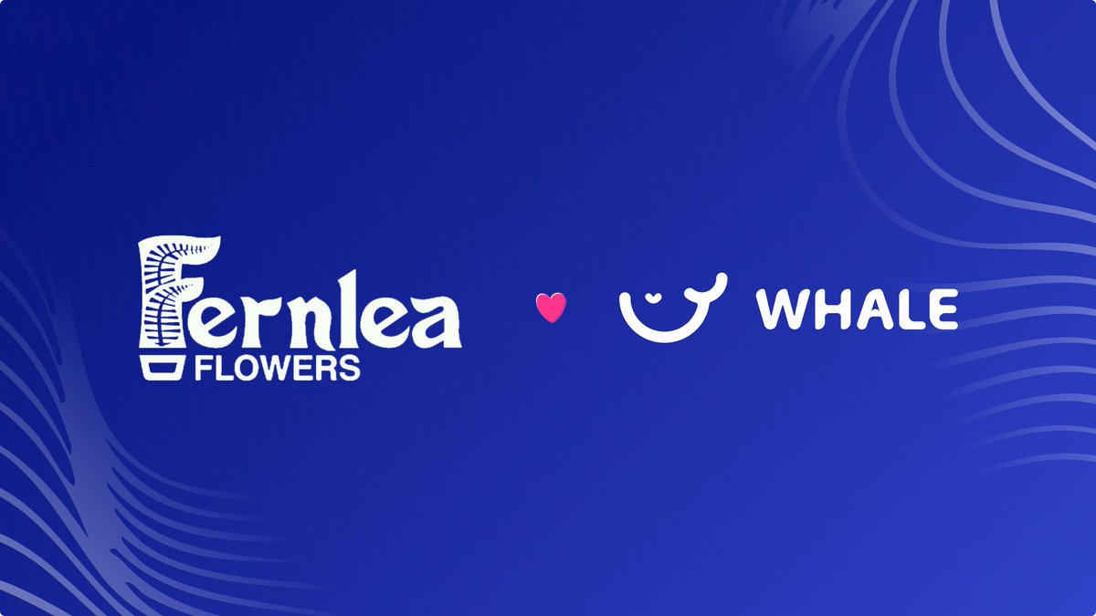 Say hello to Fernlea Flowers! 🐳🌼

With Whale, Fernlea’s content is clean, current, and centralized, ready to support their team as they continue to scale and thrive.

Welcome Fernlea, we're excited to be part of your growth journey!
