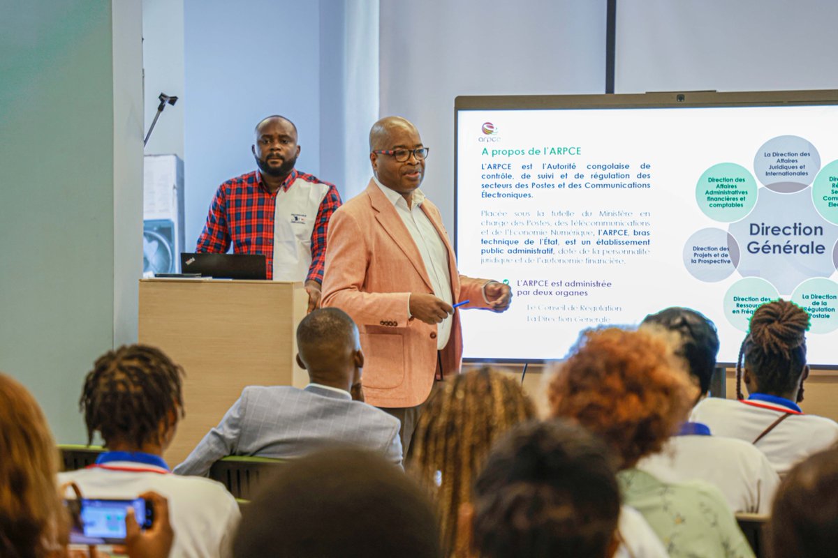 ARPCECongo's tweet image. Plus de 80 étudiants de l’Institut C-TECH ont visité l’ARPCE du 6 au 7 août 2025.
Une immersion enrichissante pour découvrir les métiers de la régulation et échanger avec nos experts.
#ARPCECongo #Postes #Télécoms #