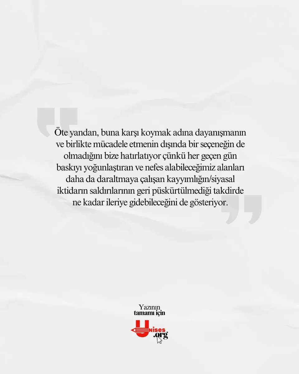 Boğaziçi Üniversitesinden Ulaş Karaaslan alternatif mezuniyete katıldıkları için mezun kartları iptal edilen öğrenciler hakkında yazdı.

Yazının tamamını unises.org Üniversitenin Sesi Haber Portalından okuyabilirsiniz. Ulaşmak için👇
unises.org/bogazicinde-me…
