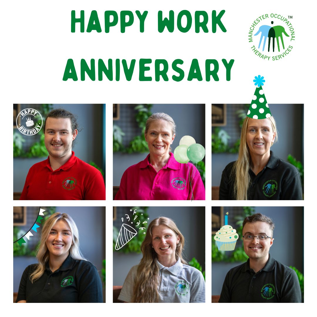 Manchester Occupational Therapy Services (@mcrotservices) on Twitter photo From silly hats to surprise gifts π weβve been quietly celebrating some big work anniversaries this summer β¨
π₯³ 1 Year β Becky & Clare B
π 2 Years β Matt & Emily
π 3 Years β James
π 4 Years β Jo
Thanks for your humour, teamwork & compassion β you make our service what it is From silly hats to surprise gifts π weβve been quietly celebrating some big work anniversaries this summer β¨
π₯³ 1 Year β Becky & Clare B
π 2 Years β Matt & Emily
π 3 Years β James
π 4 Years β Jo
Thanks for your humour, teamwork & compassion β you make our service what it is