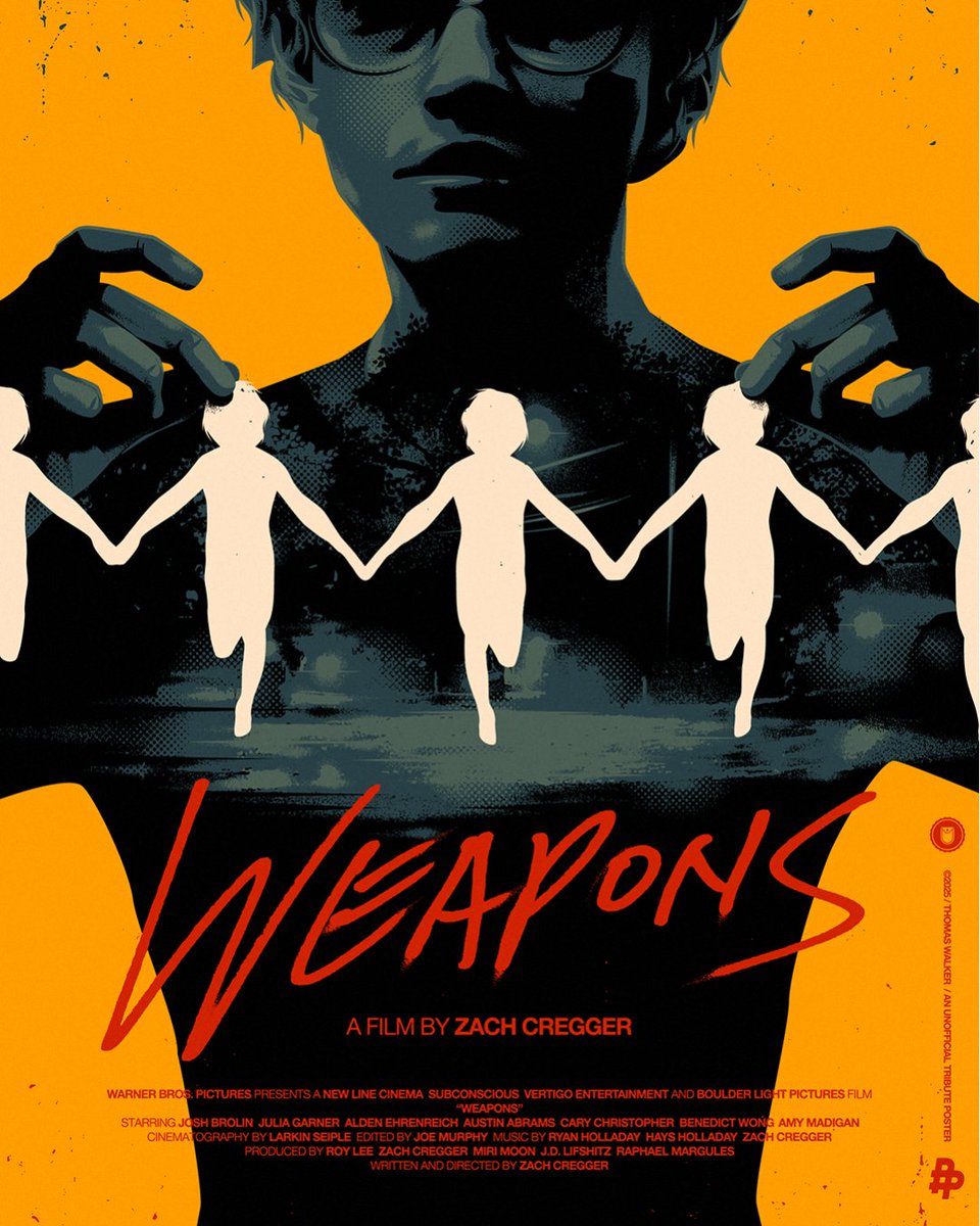 Poster Posse (@posterposse) on Twitter photo In our latest passion project for @WarnerBros #Weaponsmovie Poster Posse artists: <a href="/RicoJrCrea/">Rico Jr - Illustrator/Designer</a> <a href="/Liza_Shumska/">kino_maniac</a> & <a href="/tommypocket/">Thomas Walker</a> create alternative movie posters for the film that ask, "Are you ready to peer into the quiet terror crawling beneath the surface of a small town?" In our latest passion project for @WarnerBros #Weaponsmovie Poster Posse artists: <a href="/RicoJrCrea/">Rico Jr - Illustrator/Designer</a> <a href="/Liza_Shumska/">kino_maniac</a> & <a href="/tommypocket/">Thomas Walker</a> create alternative movie posters for the film that ask, "Are you ready to peer into the quiet terror crawling beneath the surface of a small town?"