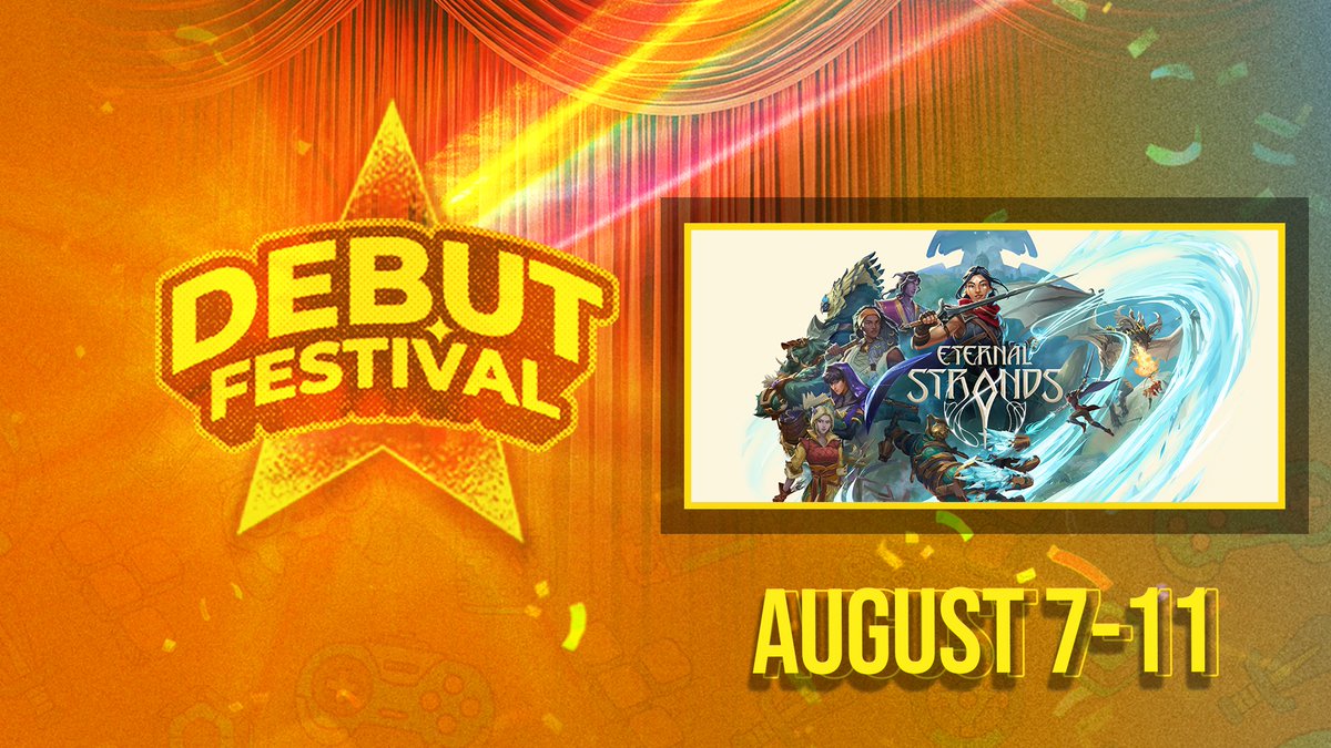 We're thrilled to announce that Eternal Strands is 50% OFF during Debut Festival (August 7-11).

If you've been looking for an excuse to support independent studio and their debut games, be sure to check out the games listed (and maybe consider picking up ours too 😉). 💛
