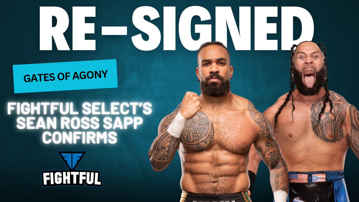 Sean Ross Sapp of Fightful.com (@seanrosssapp) on Twitter photo Gates of Agony have re-signed with AEW, <a href="/FightfulSelect/">FightfulSelect.com! Exclusive Pro Wrestling News</a> has confirmed Gates of Agony have re-signed with AEW, <a href="/FightfulSelect/">FightfulSelect.com! Exclusive Pro Wrestling News</a> has confirmed