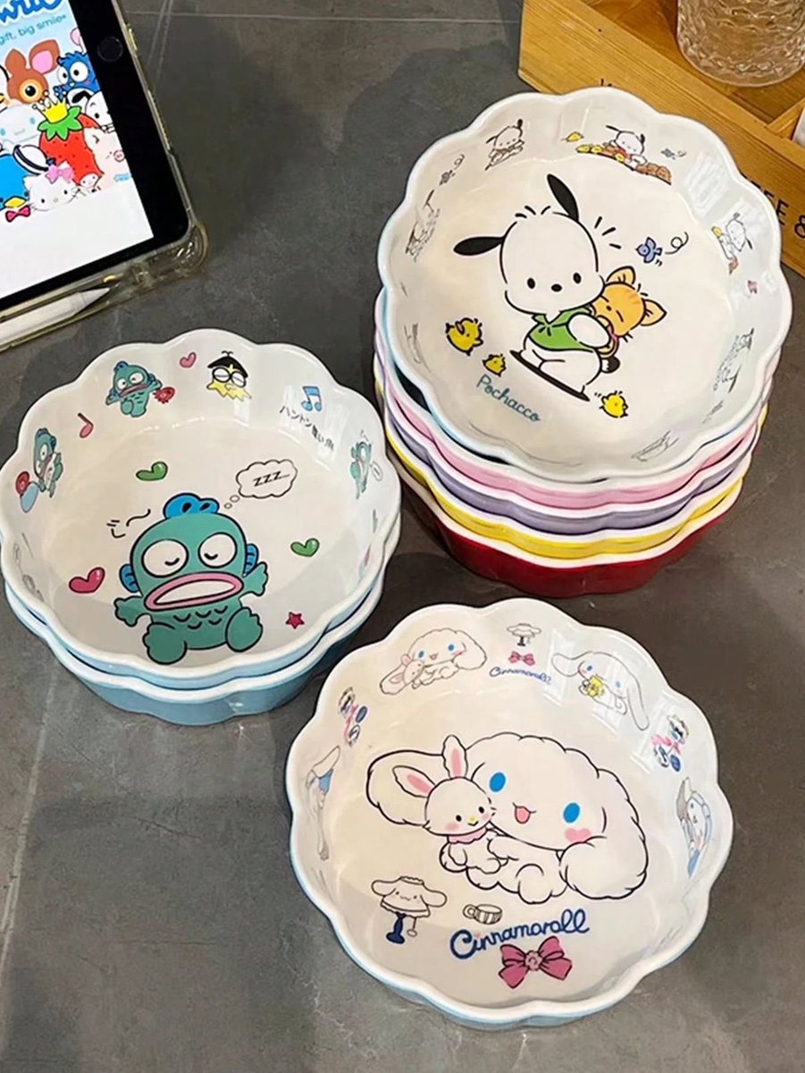 sanriodaily's tweet photo. sanrio bowls 💫 https://t.co/aQbzcFMfcX