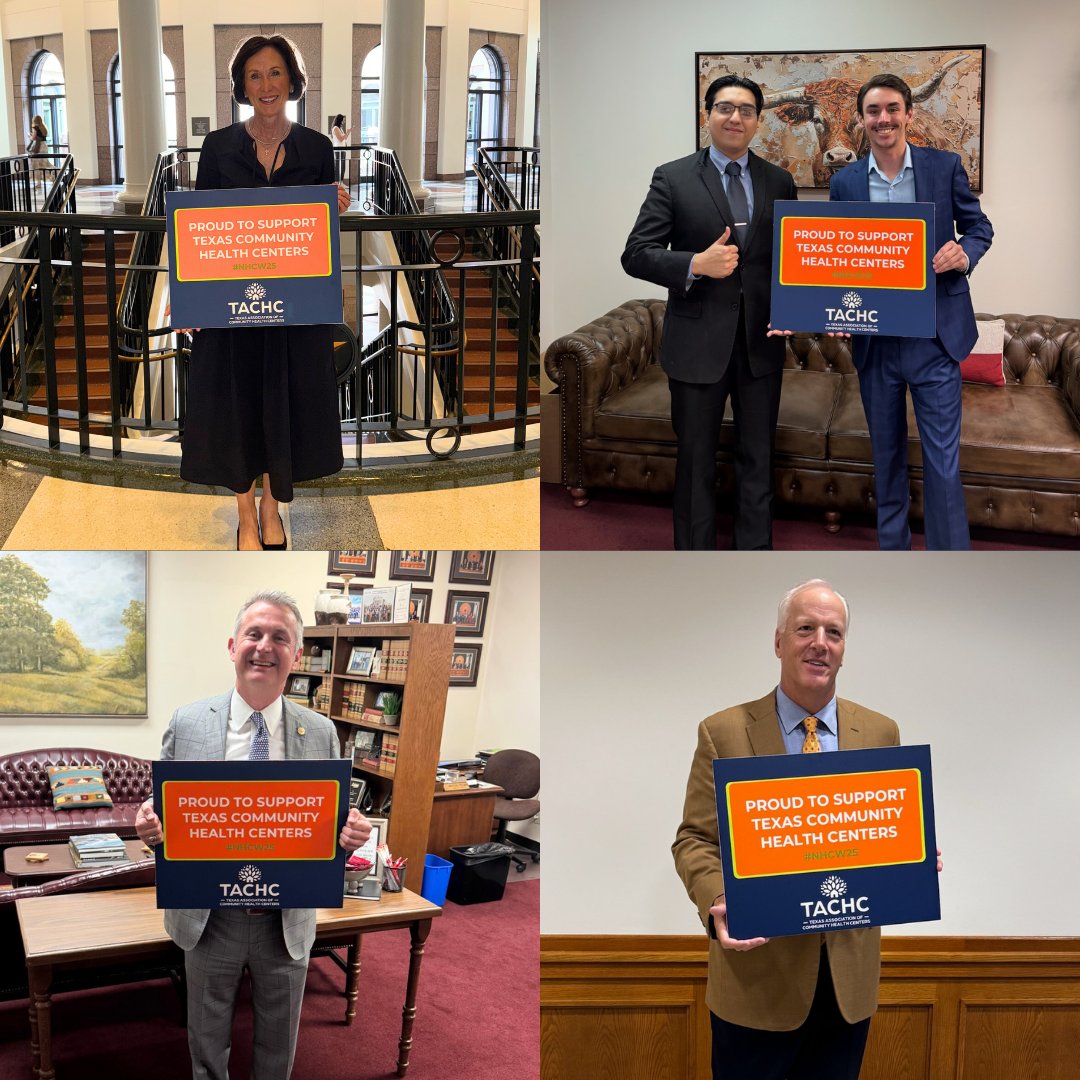 📸 Texas legislators showing their support for community health centers during National Health Center Week! We're grateful for their recognition of the essential role CHCs play in providing accessible, high-quality care to communities across the state. 💙#NHCW25 #ValueCHCs