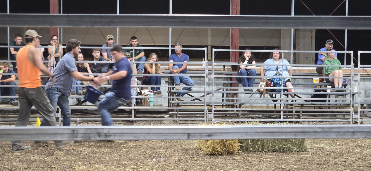 Barnyard Olympics are a staple of the Ashtabula County Fair! I stopped by the competition for a bit to watch my Legislative Aide Levi and his family compete. They won!