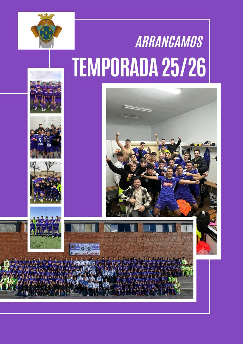 ⚽️ ¡Arranca la temporada 25/26! ⚽️

🏟️ Volvemos al césped con ganas de seguir construyendo equipo, afición y valores. Cada año es una oportunidad para superarnos, competir y seguir siendo un club del que sentirse orgulloso.

Empieza el fútbol… ¡empieza lo nuestro! 💜