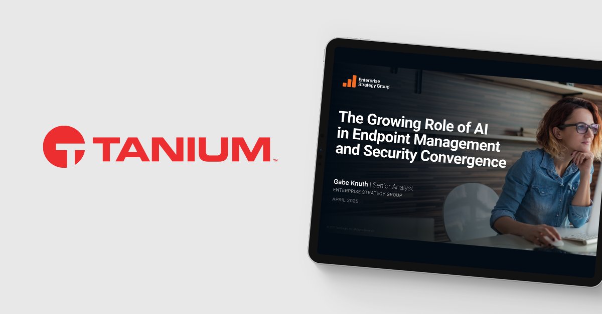 Tanium (@tanium) on Twitter photo If you canât see it, you canât secure it. New <a href="/esg_global/">Enterprise Strategy Group</a> research explains why real-time data is vital to AI-driven endpoint management.
See why visibility is critical to maximizing AIâs impact â and how Tanium's unified platform makes it possible: bit.ly/45jQpfk If you canât see it, you canât secure it. New <a href="/esg_global/">Enterprise Strategy Group</a> research explains why real-time data is vital to AI-driven endpoint management.
See why visibility is critical to maximizing AIâs impact â and how Tanium's unified platform makes it possible: bit.ly/45jQpfk