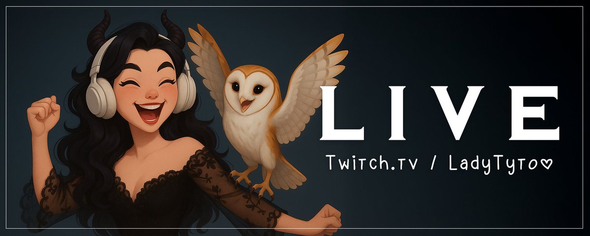 |🦉L I V E |

🎀| ✧ • ✨ Most Relaxing Stream On Twitch ✨ • ✧
🎮| Minecraft? Or Something Else?

Join us!
twitch.tv/LadyTyto