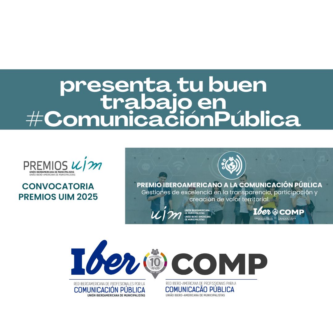 📣 Si gobiernas bien, ¡comunicas bien!
Porque comunicar es parte de gobernar
Queremos reconocer tu buen hacer en la 3ª edición del Premio Iberoamericano a la #ComunicaciónPública 🏆
Convoca la Red <a href="/IberComp/">IberComp</a> #UIM🌎

🔗 premiosuim.uimunicipalistas.org/premios-iberoa…