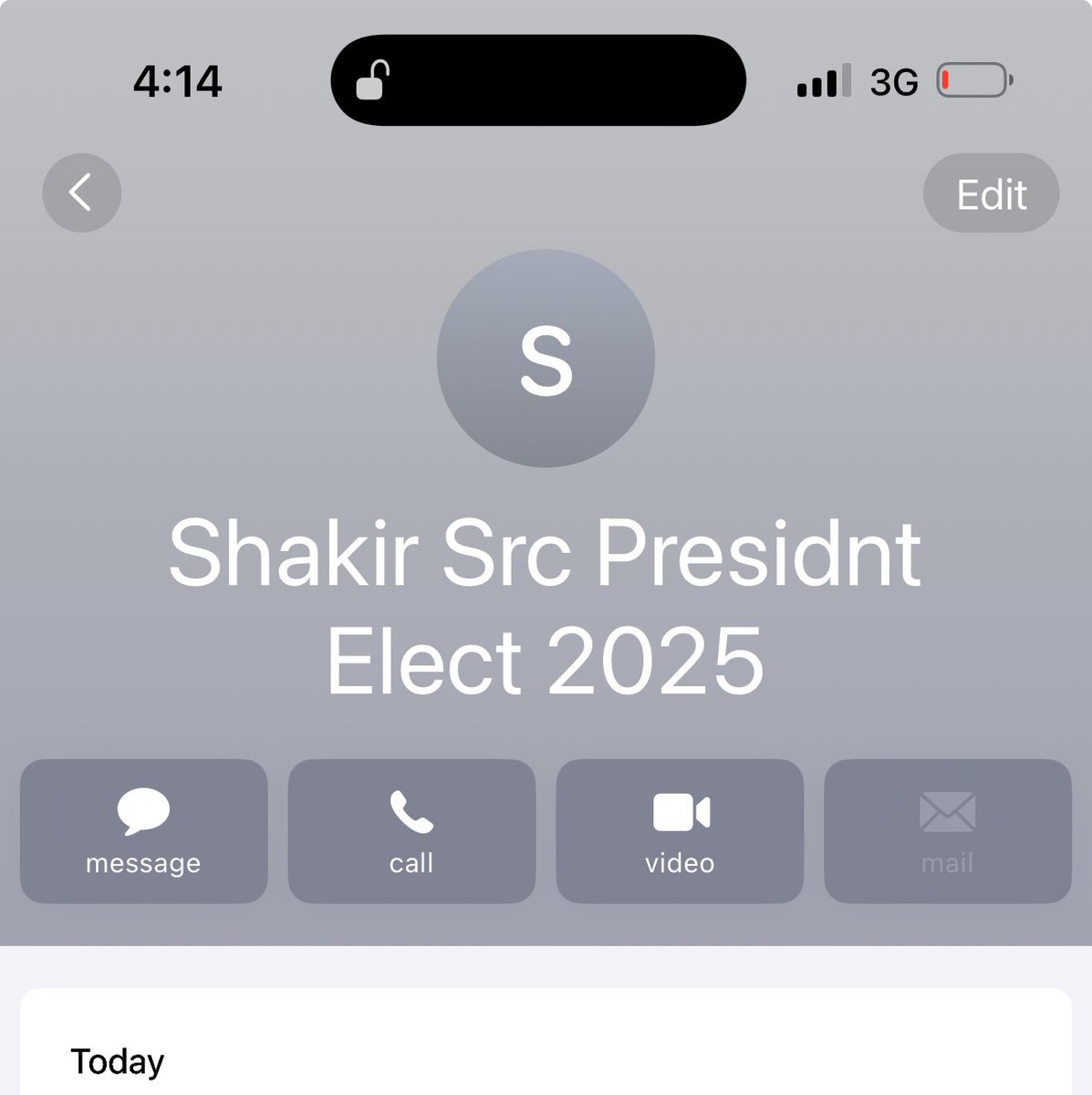 Earlier this evening, I had the pleasure of congratulating the President-elect for the 2025/2026 academic year on his well-deserved victory. I admire his achievements and the vision he has laid out. I wished him the very best in all future endeavors.