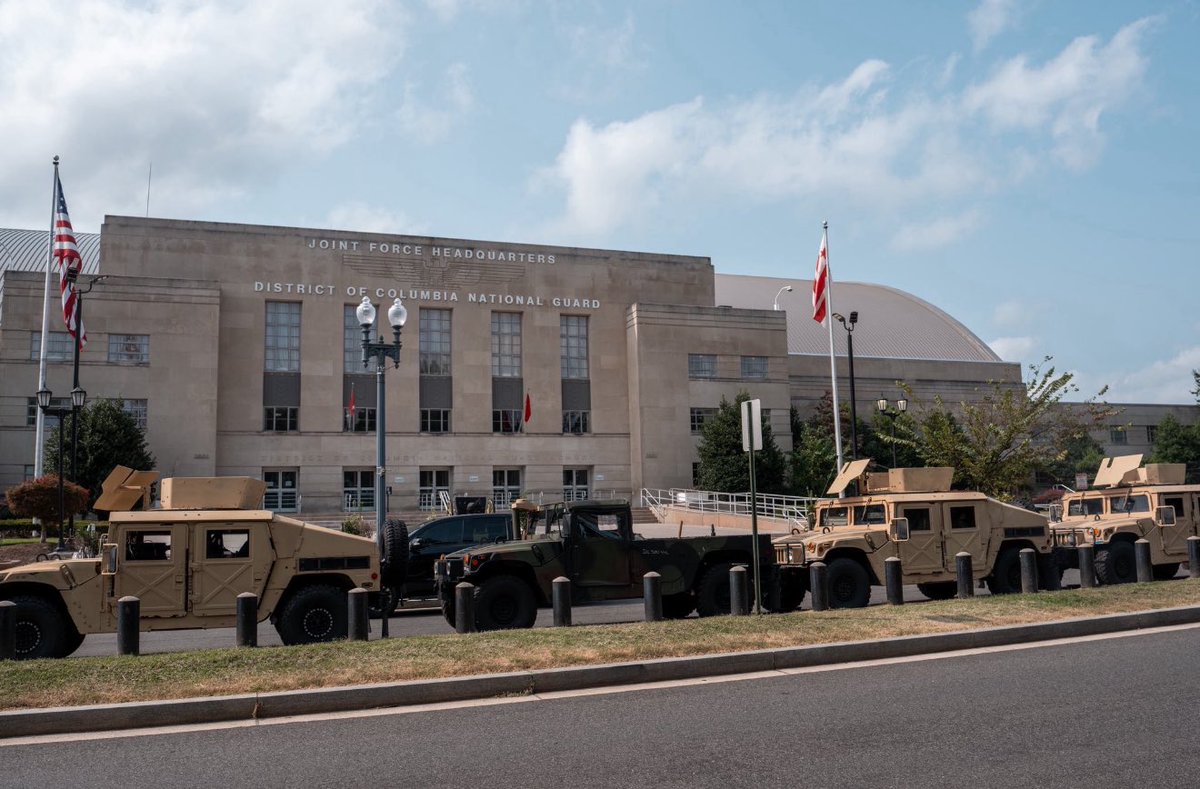 Nick Sortor (@nicksortor) on Twitter photo 🚨 NOW: The National Guard is READY TO DEPLOY to fight vioIent crime in DC as soon as President Trump gives the order
Do it, Mr. President!
TAKE BACK OUR CAPITAL!
📸 <a href="/PenguinSix/">Andrew Leyden</a> 🚨 NOW: The National Guard is READY TO DEPLOY to fight vioIent crime in DC as soon as President Trump gives the order
Do it, Mr. President!
TAKE BACK OUR CAPITAL!
📸 <a href="/PenguinSix/">Andrew Leyden</a>