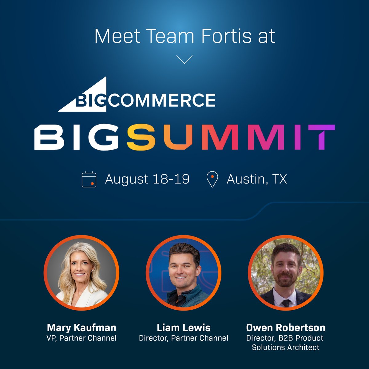 FortisPay's tweet image. Fortis is headed to BigSummit in Austin this August! 

We’re honored to be invited to join BigCommerce and its dynamic network of software platform partners. 

#BigCommerce #BigSummit2025 #EmbeddedCommerce #ISVPartners #TeamFortis #FutureOfPayments