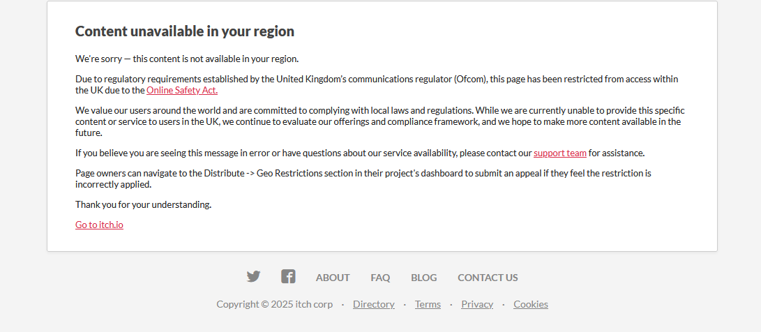 ok someone from the UK wanted to get my stuff and they are met with this, where else can I actually put stuff now???