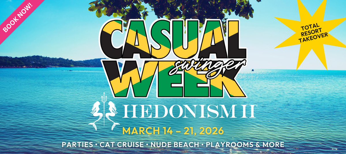 casualswinger (@casualswinger) on Twitter photo What was the best week of YOUR life?
What if I said...it hasn't happened yet?
Join US & 500+ of your newest friends & family for a journey of the mind, the body, the spirit, and the soul...they call it <a href="/HedonismJamaica/">Hedonism II, Negril</a> but we call it "Home"
casualswingerweek.com
Book today! What was the best week of YOUR life?
What if I said...it hasn't happened yet?
Join US & 500+ of your newest friends & family for a journey of the mind, the body, the spirit, and the soul...they call it <a href="/HedonismJamaica/">Hedonism II, Negril</a> but we call it "Home"
casualswingerweek.com
Book today!