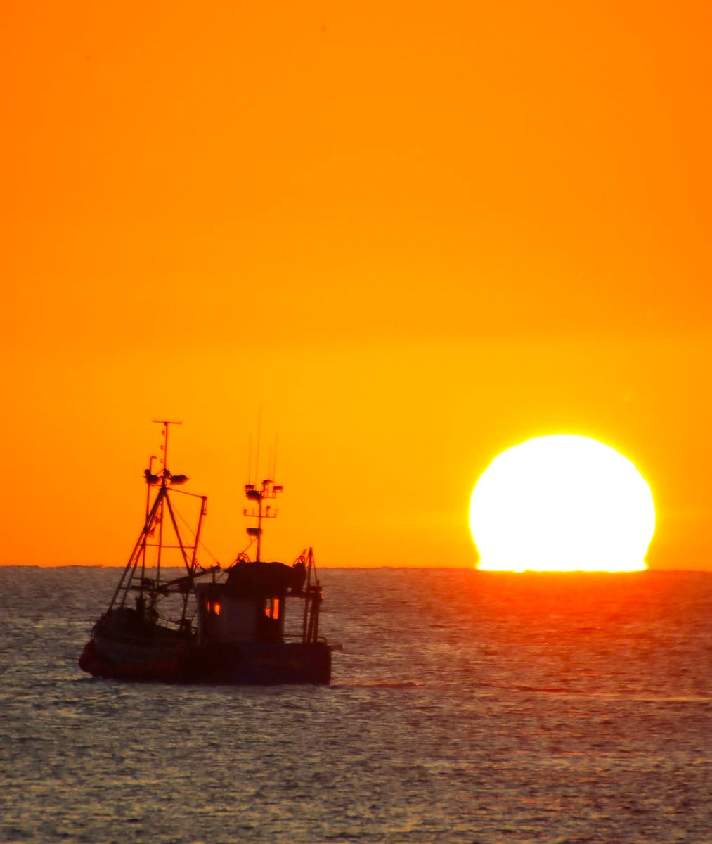Remembering better early morning colours #sunrise #sea #boat #Wicklow #Ireland