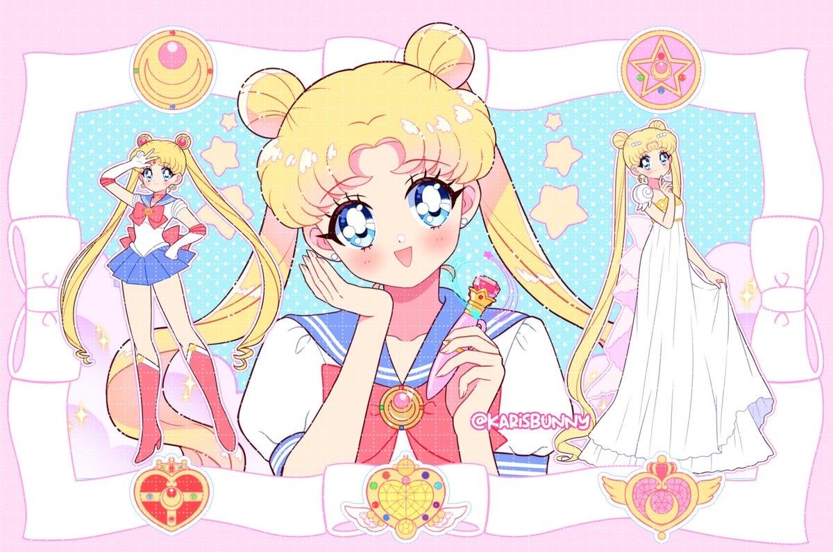 Fanart Sailor Moon Usagui 🎀💖🌙✨#fanartsailormoon #fanart #sailor_moon #anime #usagi #SailorMoon #kawaii