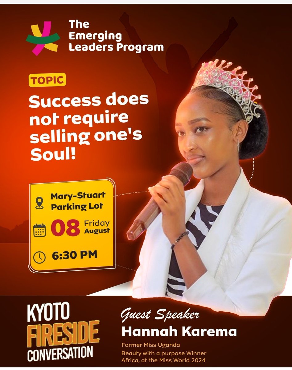 emergingleader_'s tweet image. We're back like we never left🥳

The academic year 2025/26 just started and we didn't wait.
On this first edition of Kyooto, we are hosting @HannahKarema, Miss Uganda season 2023-2024.

In a world where success is tied to under-the-table deals and shady transactions, we discuss