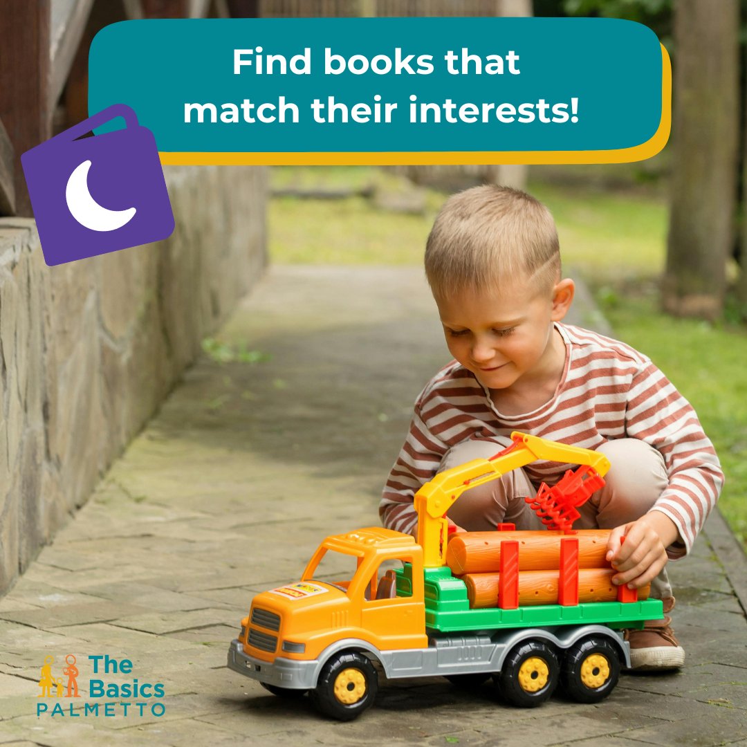 BasicsPalmetto's tweet image. Whether your little one demonstrates an interest in dogs, flowers, or balls, there’s a book with pictures that will fascinate them! Visit your local library to find the perfect books to match your child&apos;s interests. 

#DoTheBasics #ReadAndDiscussStories