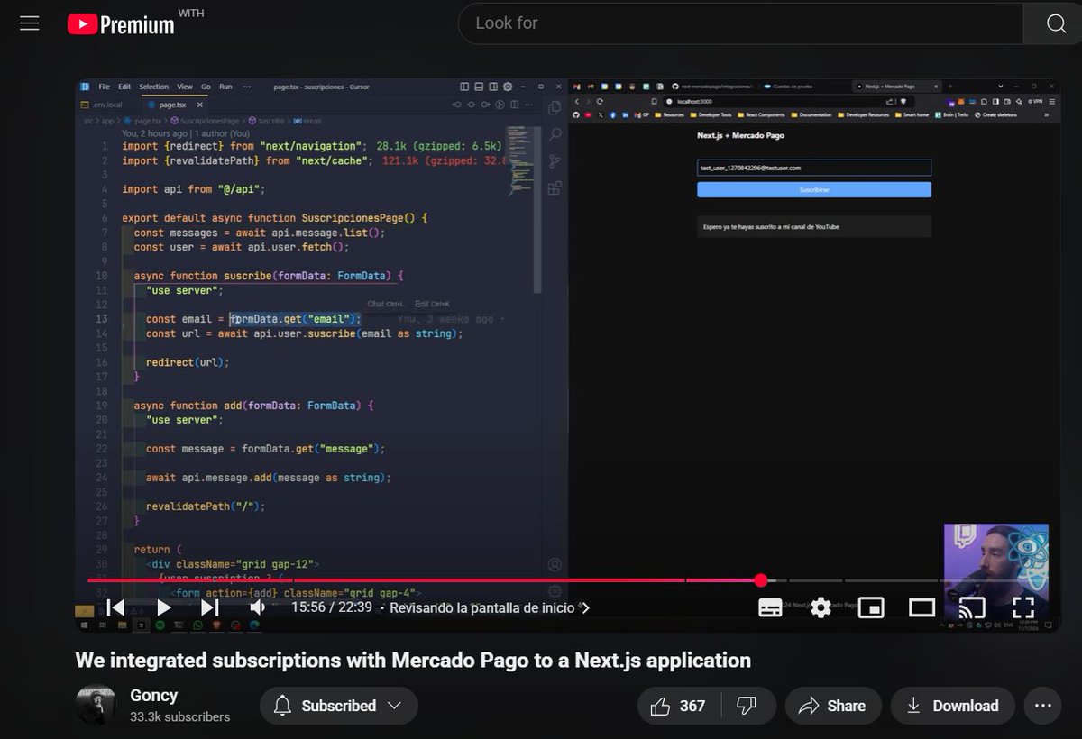 thanks to <a href="/goncy/">goncy.tsx</a> , i realllly needed this tutorial.

in Argentina, &gt; 90% payments are being processed by Mercado Pago.

not an ideal scenario tbh
