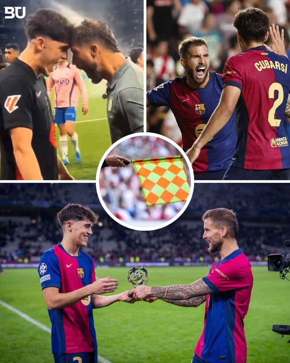 BarcaUniversal's tweet photo. It was beautiful while it lasted. Iñigo x Cubarsí, historic centre-back duo. 💔 https://t.co/KBsHu4mb6O