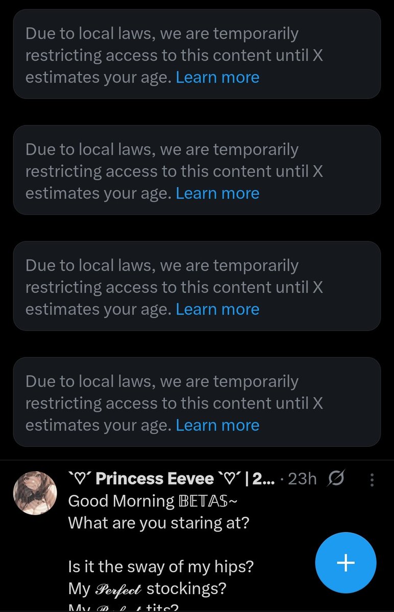 You know, at least last time when I was censored I didn't see the messages on my main page. Now I'm full blown cucked. 💀