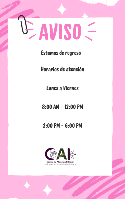 CAI_sv's tweet photo. ¡Estamos de regreso!

📌DATO DEL DÍA:
La violencia se manifiesta en diferentes ámbitos.

¿Sufres algún tipo de Violencia?

🎯Asesórate con nosotros.

Escríbenos para atenderte, a través de nuestras redes:
📧centro.atencionintegral@ues.edu.sv
📲Facebook: https://t.co/BAjhpp5jxW https://t.co/CGRNISAAJo