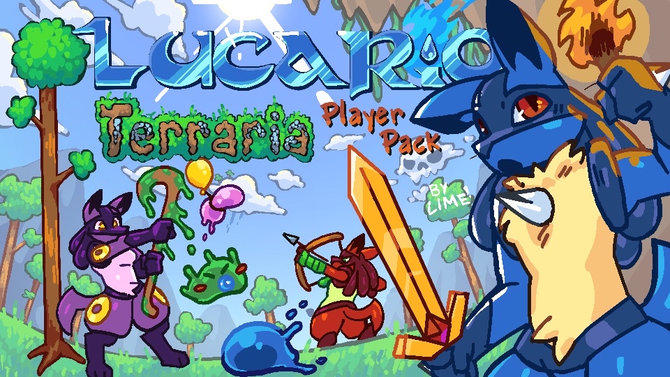 Sketch_Lime's tweet image. Play Terraria as your favorite jackal pokemon with the Player Lucario resource pack!

steamcommunity.com/sharedfiles/fi…