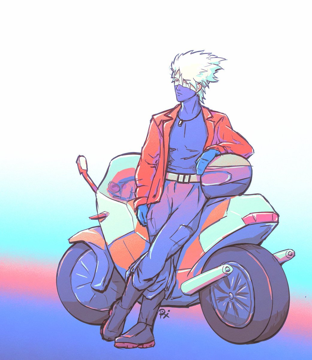 look at that biker guy pretending to be all cool and shit
(moments earlier he fell over trying to take his dog along 🙄)
#naruto #kakashi
#narutofanart