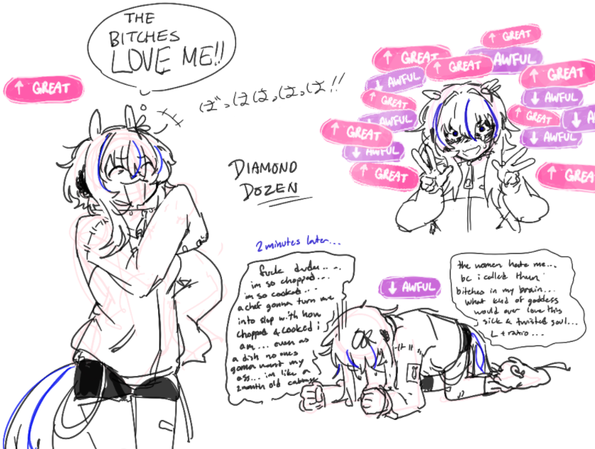 i made an umasona c: 

「a dime, a dozen」
    diamond dozen