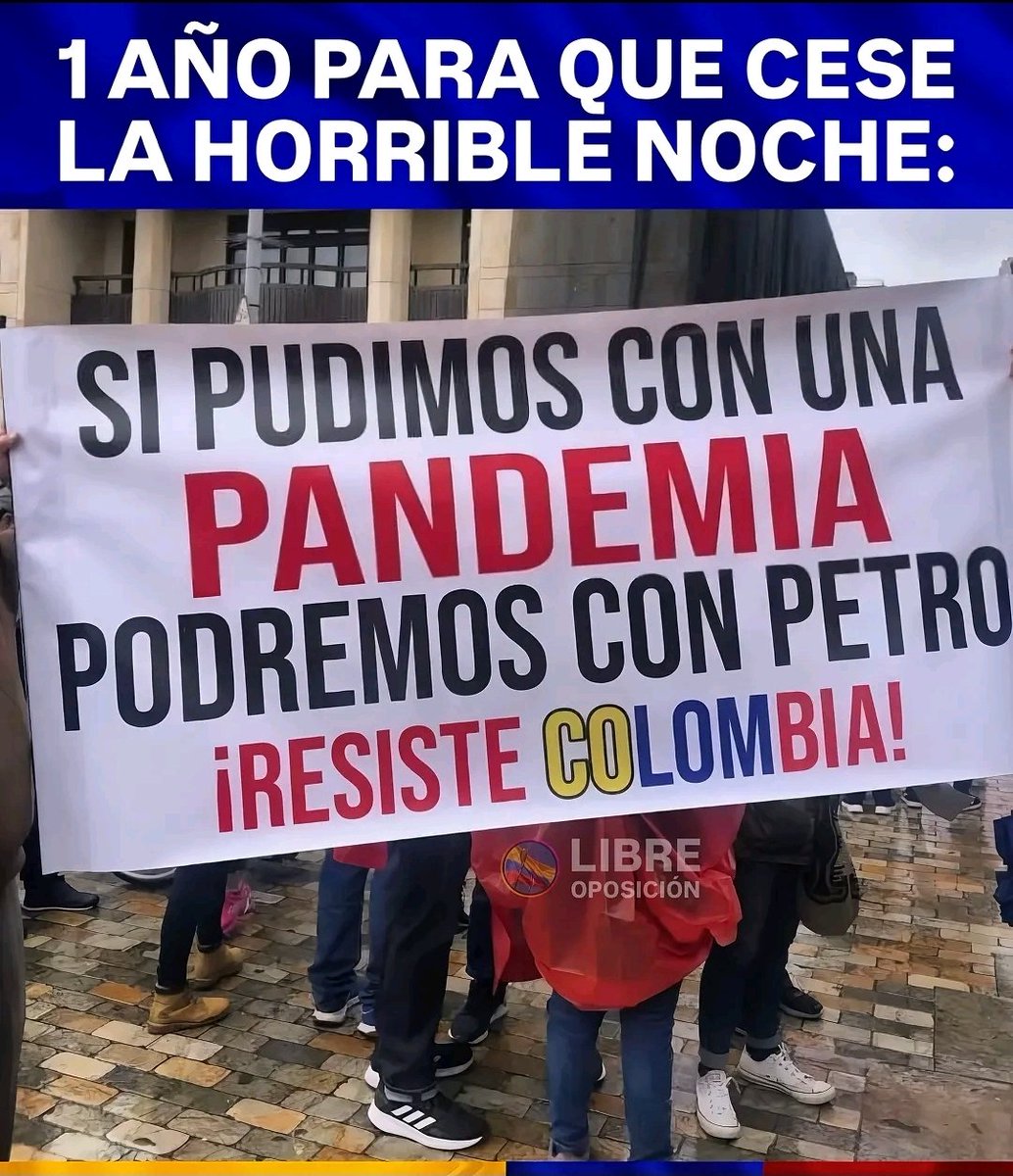 EdwarToro's tweet image. 🇨🇴🇨🇴Tenemos 365 días para salir de la desgracia de #Petro. 💪🇨🇴🇨🇴Colombia no se arrodilla ante este  maniático y nefasto gobierno. #Uribista100% #UribeTodoElPaisContigo #UribeYaEsInocente #UribeesInocente @AlvaroUribeVel
