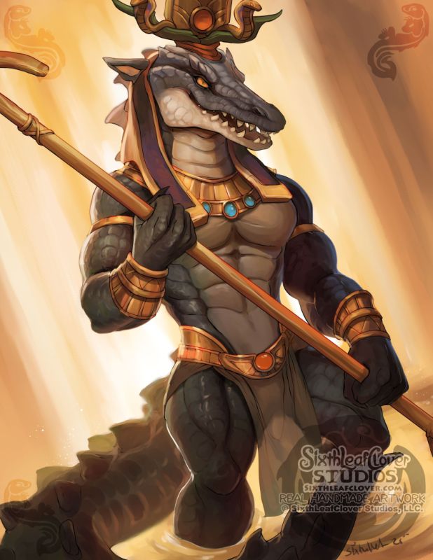 Sobek is the god of the Nile who brought fertility to the land. 🐊