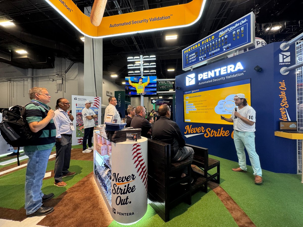 📊 Live from Booth #4539 at #BlackHatUSA:
 Pentera’s showing how attackers move—and how your security controls hold up.
✅ GenAI attack emulation
✅ Credential exposure testing
✅ Cloud misconfiguration validation
This is exposure validation in action.
 #BHUSA #PenteraField