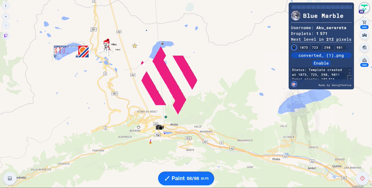 le logo BDS dans les Alpes suisses est officiellement complété gg a tous pour le boulot