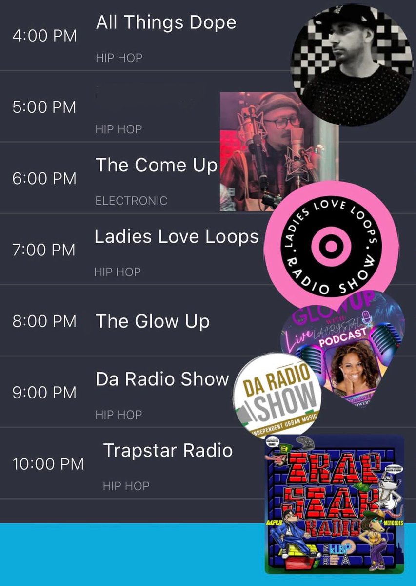 Thursdays on KLBP! Klbp.org 99.1FM in Long Beach! DJs from 4-11pm, hear them via our KLBP APP! apps.apple.com/app/id67400161…