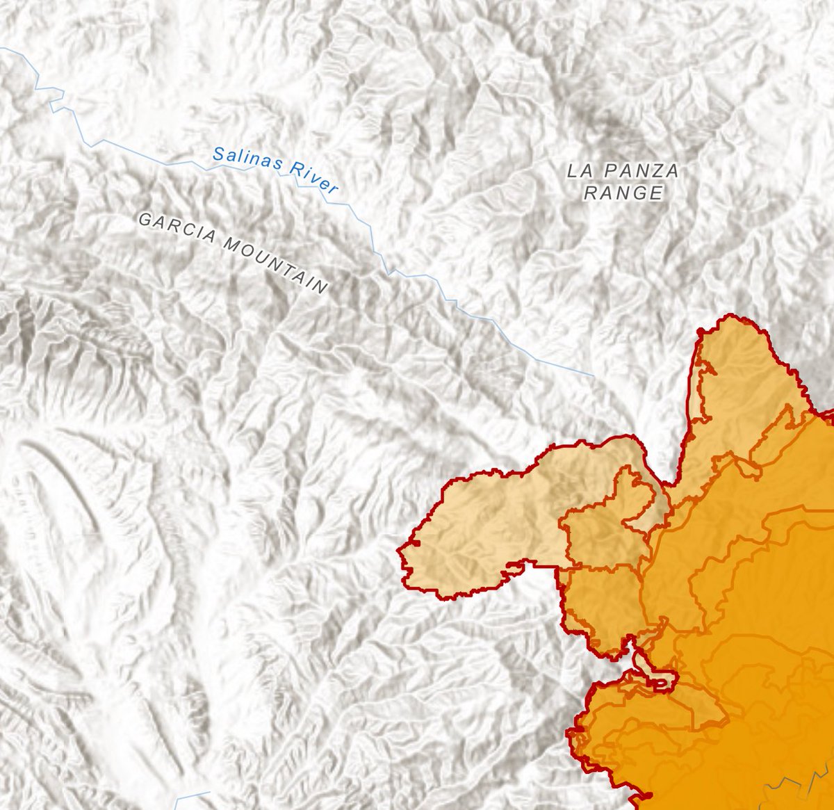 A Cal Fire Intel Flight has Mapped the #GiffordFire at 98,396 acres.

Most of the Additional Growth is to the North within the Garcia Wilderness.