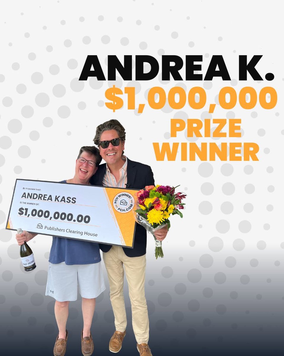 PublishersHC's tweet image. "No way!! You have to be kidding me!?" screamed out Florida SuperPrize winner Andrea the second she opened her door! "I saw you walking up and said, OMG Howie is here!" Shaking in disbelief, Andrea grabbed her Big Check for the $1,000,000 prize and said
"This comes at the right.