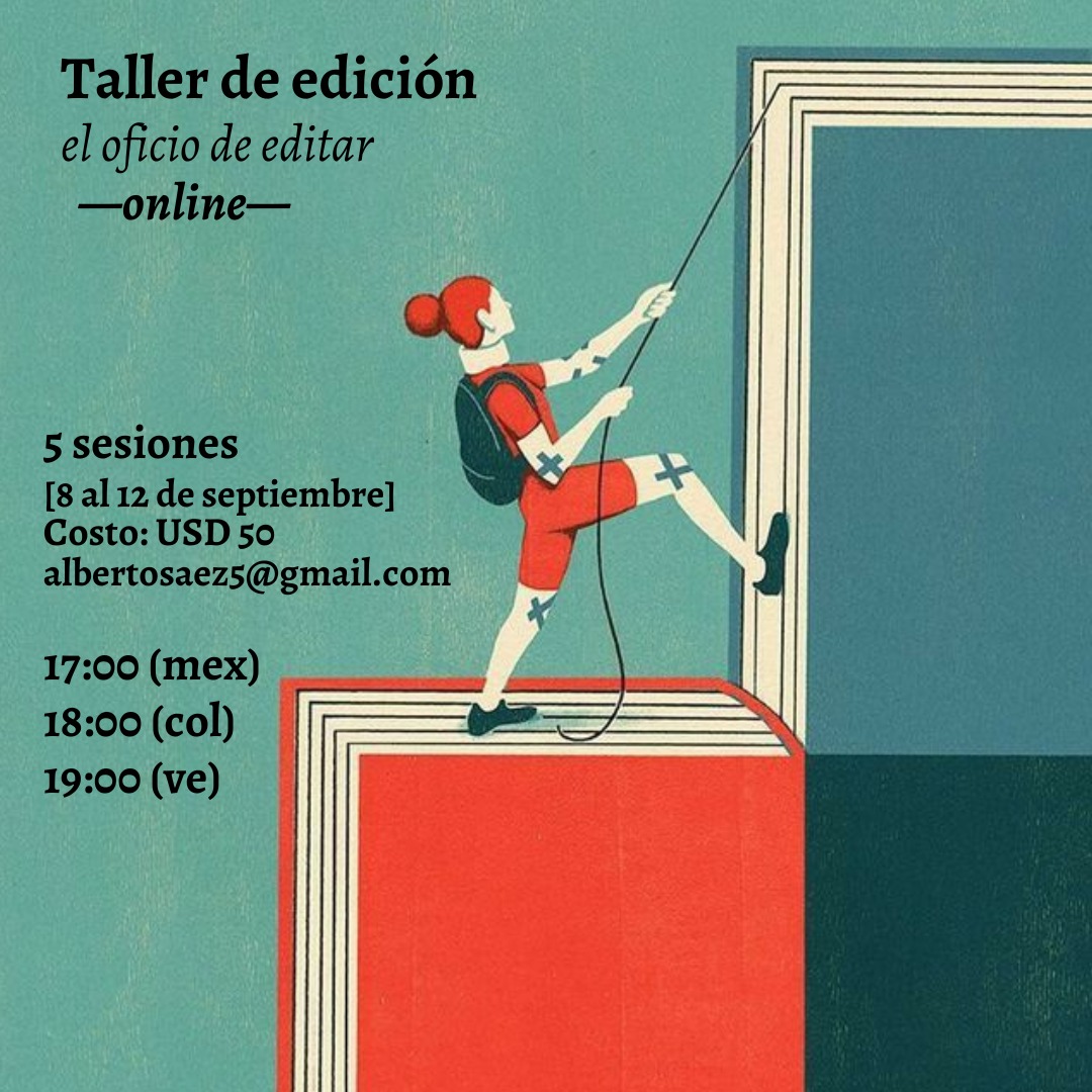 estonoesaqui's tweet image. Volvemos con el taller de edición «El oficio de editar»

Corran la voz 🤘🏻