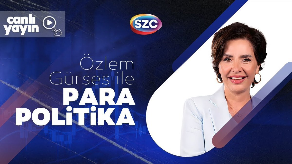 szctelevizyonu's tweet photo. #CANLI Özlem Gürses İle Para Politika
@OzlemGurses

KONUKLAR:

TÜRKAN ELÇİ - CHP İSTANBUL MİLLETVEKİLİ @turkan_elci 
PROF. DR. ALİ ŞEHİRLİOĞLU - ZAFER PARTİSİ GENEL BAŞKAN YARDIMCISI  @AliSehirlioglu 
DEVRİM AKYIL - EKONOMİST @laplace2011 
MERT BAŞARAN - YATIRIM VE FİNANS DANIŞMANI @MertBasaran_inv 

https://t.co/QVQbpZTCRc